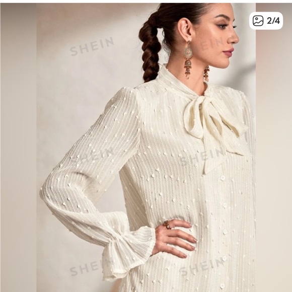 Swiss Dot Maxi Dress - Picture 2 of 7